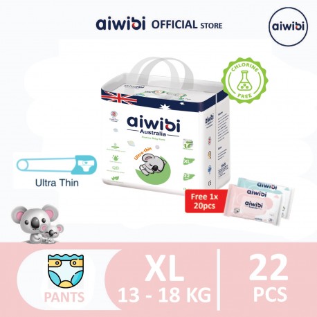Aiwibi Ultra Slim Pant Diaper 19 - XL 22pcs (Medium Pack)