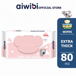 Aiwibi Premium Wet Wipes - Fragrance Free (80pcs)