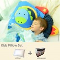 Milo & Gabby Kids Pillow & Pillowcase Set (Dylan Rocket Designed)