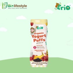 Erio Organic Black Rice Yogurt Puffs 45g - Apple Banana 
