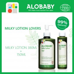 Alobaby Milky Lotion Organic Baby Lotion Moisturizer 150ml + 380ml