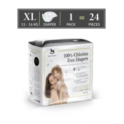 Applecrumby Chlorine Free Tape Diaper (X-Large 24 pcs)