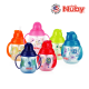 Nuby Designer Pinpoint 2 Handle Click-It Trainer Cup with Weighted Straw & Flip-It Thin Straw 240ml/8oz (Red)