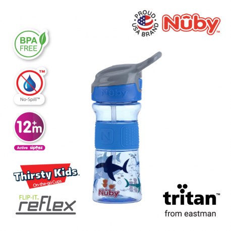 nuby push button flip it