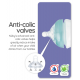 Nuby Natural Touch Printed Bottle With Silicone Nipple - 270ml/9oz (Single Pack) - Blue Kenya