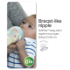 Nuby Natural Touch Printed Bottle With Silicone Nipple - 270ml/9oz (Single Pack) - Blue Kenya