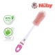 Nuby Baby Bottle Cleaning Silicone Brush (Pink)