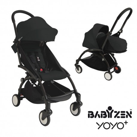 Babyzen Yoyo 0+/6+ Complete Stroller, Black/Black 