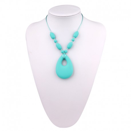 Baby Moo Teething Necklace (Turquoise)