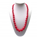 Baby Moo Teething Necklace (Scarlet)
