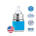 Pura Kiki 5oz/150ml Infant Bottle with Aqua Sleeve