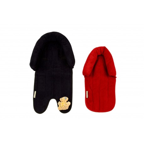 Babyhood 2 in 1 Head Support (Navy & Red)