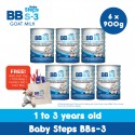 Baby Steps® BBs-3™ Goat Formulated Milk Powder For Children (900g) (6 Cans) (EXP 30 MAY 2024)