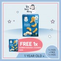 (Buy 1 Free 1) BB King Kong Gerber Snack Banana Cookies 142g Box (Expiry Date : 15.01.2022)