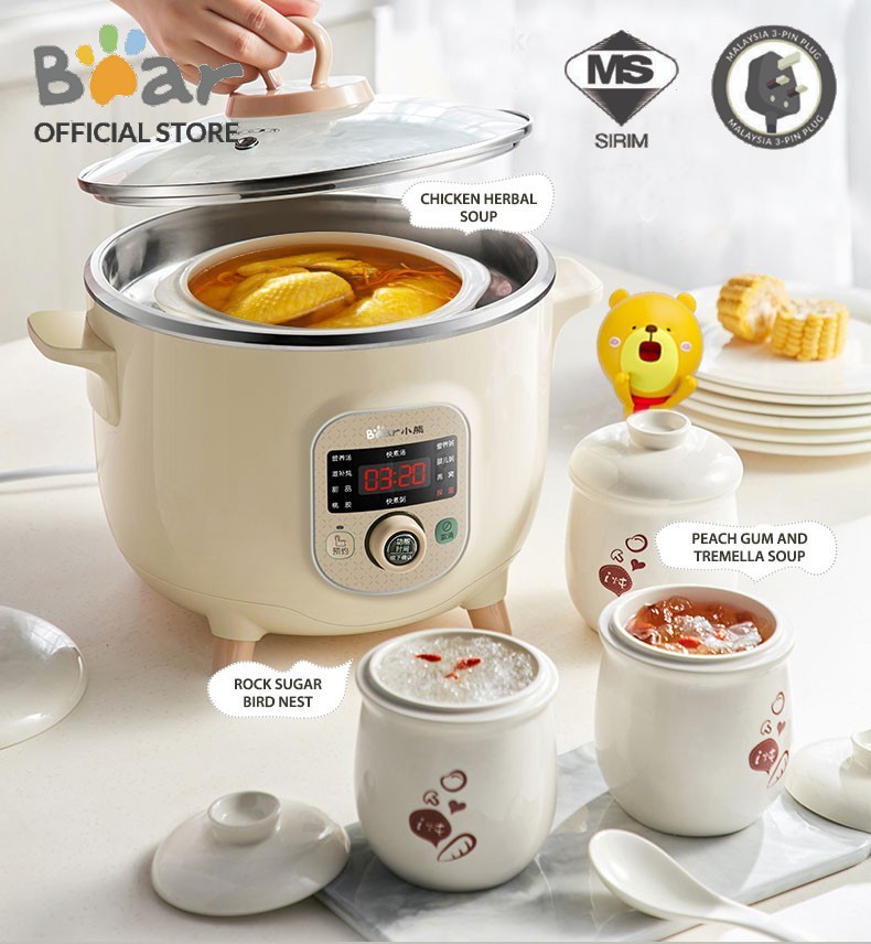 Multi-Purpose 3 in 1 Multi Cooker 2.5L - Bear Malaysia