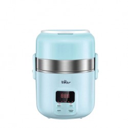 Bear Electric Lunch Box Portable Heating 3-Layers Stainless Multi Mini Rice Cooker (2L) DFH-B20J1