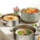 Bear Multifunctional Food Steamer Deluxe 3 Layer Food Steamer / Cook / Hot Pot Stainless Steel Food Steamer BFS-GM100L