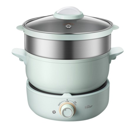 Bear 3IN1 Multi cooker Nonstick pan 304 Stainless Steel steamer soup pot Electric Hot Pot 2.5L mini rice cooker BMC-G25L