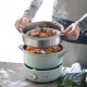 Bear 3IN1 Multi cooker Nonstick pan 304 Stainless Steel steamer soup pot Electric Hot Pot 2.5L mini rice cooker BMC-G25L