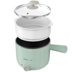 Bear Multi cooker 2-Layers Steamer Frying Pan Non-Stick pot Electric Hot Pot 1.2L mini rice cooker BMC-LG12L