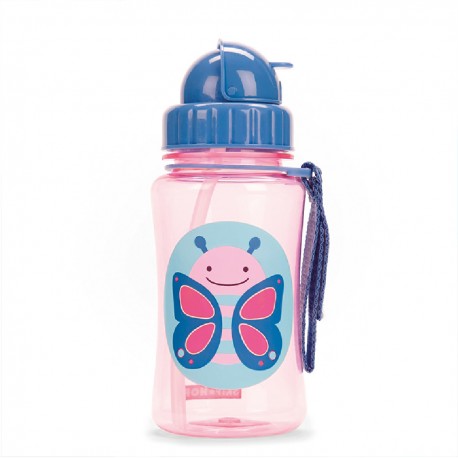 Skip Hop Zoo Straw Bottle Butterfly 12oz/350ml