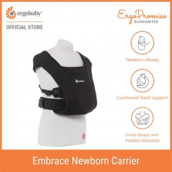 Ergobaby Embrace Cozy Newborn Carrier (Pure Black)