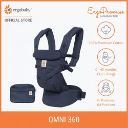 Ergobaby Omni 360 Baby Carrier All-in-One (Navy Mini Dots)