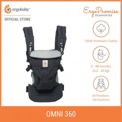 Ergobaby Omni 360 Baby Carrier All-in-One (Geo Black)