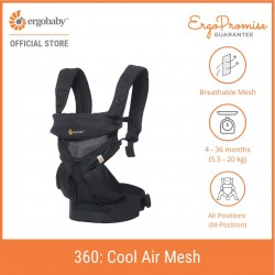 Ergobaby 360 All Positions Baby Carrier - Cool Air Mesh (Onyx Black)