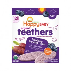 HappyBaby Organic Teethers Blueberry Purple Carrot
