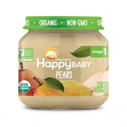 HappyBaby Clearly Crafted Jar Stage 1 - Pears