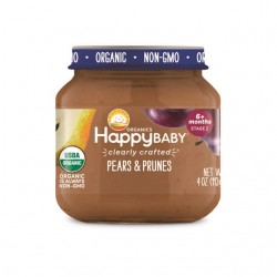 HappyBaby Clearly Crafted Jar Stage 2 - Pears Prunes