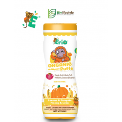Erio Organic Multigrain Puffs Banana & Pumpkin (45g)