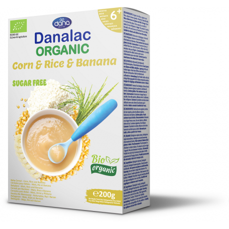 Danalac Organic Baby Cereal (Corn Rice Banana) 200gm