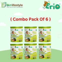 (Combo Pack Of 6) Erio Organic Baby Cereal With Probiotic - Ancient Grains with Kale ,Potato & Chia (200g)