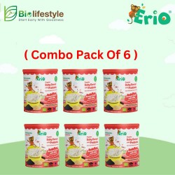 (Combo Pack Of 6) Erio Organic Baby Cereal With Probiotic - Ancient Grains with Chia (200g)