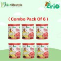 (Combo Pack Of 6) Erio Organic Baby Cereal With Probiotic - Ancient Grains with Chia (200g)