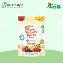 Erio Organic Black Rice Yogurt Puffs (In Pouch) - Apple Banana 15g