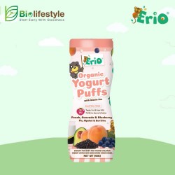 Erio Organic Black Rice Yogurt Puffs  - Peach A/do & B/berry (45g)