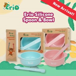 Erio Silicone Bowl & Spoon - Blue