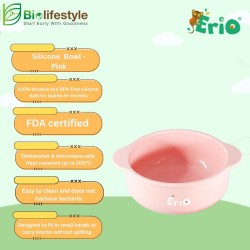 Erio Silicone Bowl - Pink