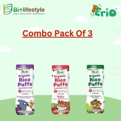 (Combo Pack Of 3) Erio Organic Black Rice Puff 45g