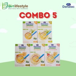 (Combo Pack Of 5) Danalac Organic Baby Cereal 200g