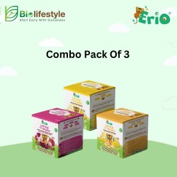 (Combo Pack Of 3) Erio Little Teeny Fruits Freeze - Dried Fruits 30g (4 Sachets x 7.5g)