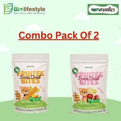 (Combo Pack Of 2) Natufoodies Fruitee Bites 15g