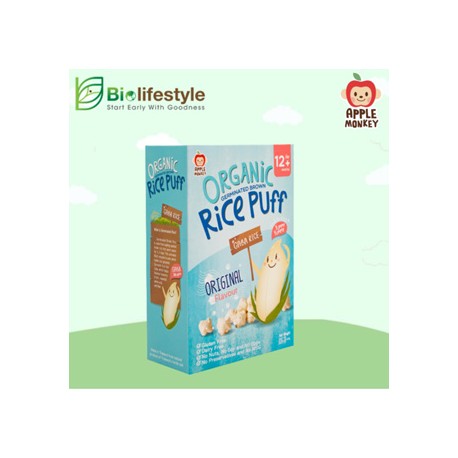 Apple Monkey Organic Rice Puff 30g - Original