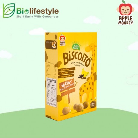 Apple Monkey Biscoito 40g - Carob Banana