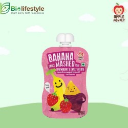 Apple Monkey Banana Sauce Mashed 100g - Strawberry & Sweet Potato