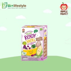 Apple Monkey Instant Brown Rice and Red Rice Porridge 90g - Apple Sweet Potato and Spinach 