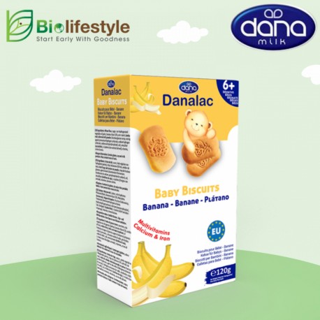 Danalac Baby Biscuits 120g - Banana